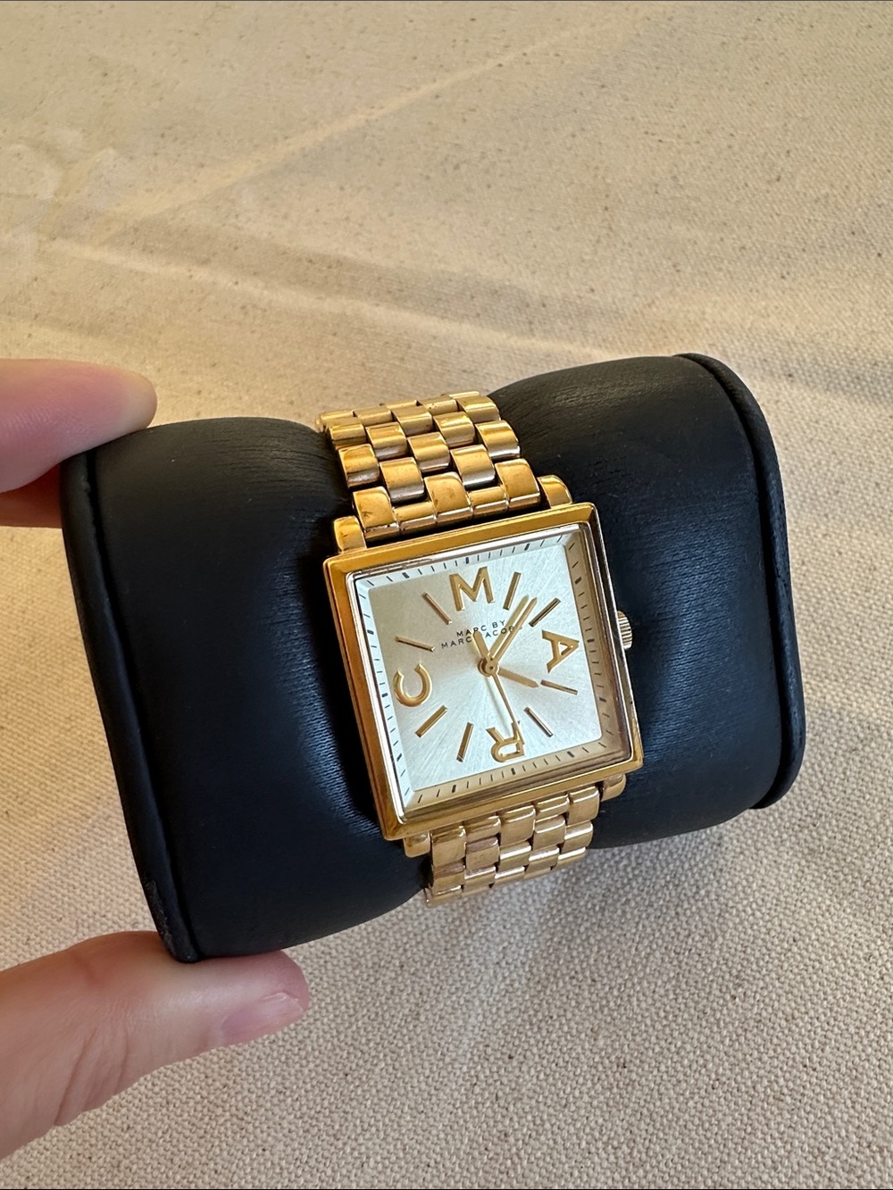 Marc Jacobs Gold-Tone Square Link Watch - Picture 2 of 10